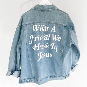 NWT Elevated Faith Denim Jacket